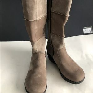 boc Born Patchwork Suede Wedge Boho Boots Size 8